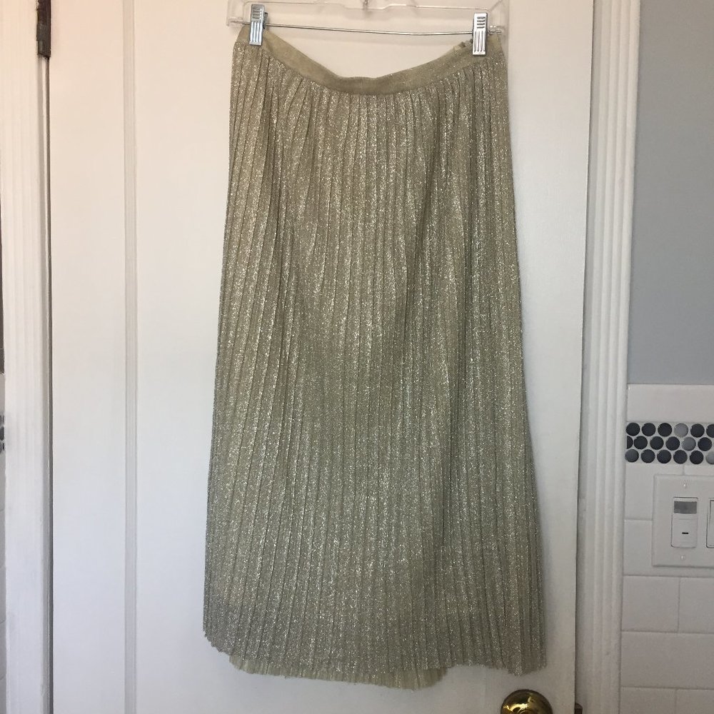 Urban Outfitters Kimchi blue gold pleated skirt - Picture 3 of 4